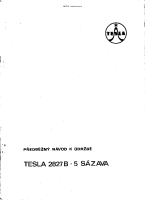 Tesla 2827b-5 - Navod k udrzbe 